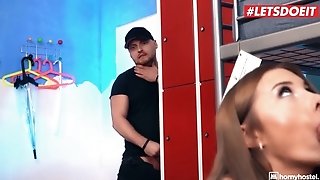 Whorey Ukrainian Nubile Assfuck Threesome In The Hostel
