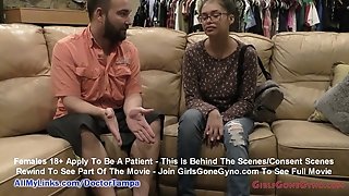 Angel Santana 1st Gynecology Examination Ever Caught On Hidden Camera By Medic Tampa For You To Wank Off To At Girlsgonegynocom!
